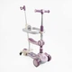 Самокат-беговел триколісний Skyper GH-31692 (колеса: передні Ø4,92"/заднє Ø3,94"/PU, рама алюм./складна, сидіння, бампер, батьк. ручка, до 25/50 кг) - изображение 1