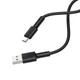 Кабель BOROFONE BX31 USB to Type-C 3A, 1m, silicone, TPE connectors, Black - изображение 3