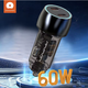 Автомобільний зарядний пристрій WUW-C283 PD30W+ PD30W black - зображення 3