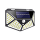 Солнечный настенный фонарь с датчиком движения 100 LED холодный свет Garden Line 13,5х5,5х9,7 см - белый-черный (SOL6124) - изображение 1