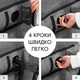 Комплект надувних меблів диван і крісло Sticker Wall коричневий 200х430х520 мм (SW-00002656) - зображення 7