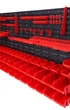 Доска рабочая стенка органайзер для инструментов с контейнерами и крючками Kraft&Dele KD11861 черный 170х78 см - изображение 5