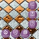 Мозаїка з декоративного скла Sticker Wall Сірий+оранж 2200 298х298х4,5 мм (SW-00002361) - зображення 4
