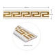 Молдинг Sticker Wall белый с золотом 3000х50х6 мм (SW-00002688) - изображение 2