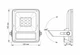 Прожектор LED, Videx, Grey, 16 Вт, 600 Лм, сонячна панель (VL-FSO-205) - зображення 4