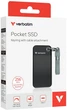 Dysk SSD Verbatim Pocket SSD 256GB USB-C 3.2 Gen 2 Type-C Black-Grey (23942324157) - obraz 4