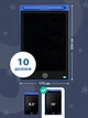 Детский графический LCD планшет VMHouse электронный, доска для рисования заметок и записей 10" + стилус синий (0038-0103) - изображение 3