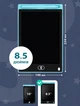 Детский графический LCD планшет VMHouse электронный, доска для рисования заметок и записей 8.5" + стилус голубой (0038-0006) - изображение 3