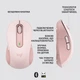 Мишка комп'ютерна Logitech Signature M650 L Wireless Mouse Rose (910-006237) - зображення 5