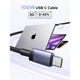 Кабель Ugreen L528 USB-C to USB-C PD 3.0 100W Fast Charging (3m) Space Gray (65834) - зображення 2