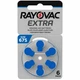 Батарейки для слуховых аппаратов Rayovac Extra 675 PR44 1.45V Zinc Air 6 шт 11.6×5.4 мм – воздушно-цинковые элементы питания - изображение 1