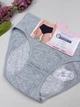 Хлопковые женские трусики для критических дней Ouno 6326-1, 3XL (ОБ 118-125), Серый - изображение 2