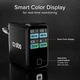 Мережевий зарядний пристрій SBS 140W GaN Charger 3xUSB-C 1xUSB-A TFT Colour Display Black (TETRGANTFT140WK) - зображення 4