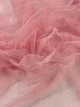 Сетка с глиттером розовая 40г/м² ш.150см 1пог.м - изображение 2