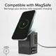 Бездротова зарядна станція SBS Wireless Power Dock 6-в-1 100W MagSafe Grey (TEWIRMAG105W) - зображення 7
