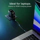 Ładowarka sieciowa SBS 100W 3xUSB-C 1xUSB-A TFT Display Black (TETRGANTFT100WK) - obraz 9