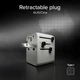 Adapter SBS Universal Travel Adapter z wbudowanym kablem USB-C White (TEADARET2USB2CPD70W) - obraz 7