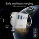 Adapter SBS Universal Travel Adapter z wbudowanym kablem USB-C White (TEADARET2USB2CPD70W) - obraz 11