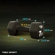 Гантелі Trex Sport TX-070VD 2x7 кг неопренові чавунні - зображення 3