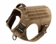 Шлейка для собак Tactical K9, металева пряжка фастекс і система MOLLE, М (62-84 см) Коричневий (271М-KHAKI) - зображення 1
