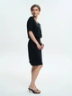 Платье-футболка короткое летнее женское ROZA 250715 XL Черное (4824005761089) - изображение 3