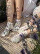 Шкарпетки Premier Socks "Шепіт лаванди", прикольні шкарпетки з лавандою, короткі, розм. 36-39 - изображение 4