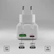 Мережевий зарядний пристрій SBS Flexi Wall Charger 30W PD USB-C USB-A White (TETRGANUSBTCFOLD30W) - зображення 3