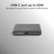 Powerbank SBS MagSafe 5000 mAh 20W Grey (TEBB5000MAGSLIM) - obraz 4