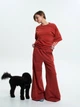 Брюки женские ROZA 250704 XL Красные (4824005761867) - изображение 6