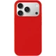 Чохол Silicone Case (AA Logo) MagSafe для iPhone 17 Pro, силіконовий, м'яке покриття Red - зображення 7