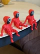 Комплект фигурок охранников Игра в кальмара Squid Game - подвижный набор 3 шт окружность квадрат треугольник 3D-печать - изображение 1