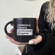 Чашка «Серьезная» черная - изображение 13