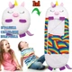 Детский спальный мешок-плюшевая игрушка подушка Единорог Baby sleeping bag Size S WHITE 3в1 теплый - изображение 1