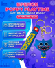 Брелок Хаггі Ваггі Poppy Playtime Huggy Wuggy синій для ключів рюкзака сумки 5см - зображення 1
