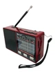 Портативный FM радиоприемник аккумуляторный с фонариком GOLON RX-8866 радио проигрыватель с USB от батареек от сети Красный - изображение 1