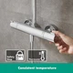 Душова система HANSGROHE Crometta S Showerpipe 240 1jet з термостатом (27267000) - изображение 4