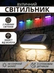 Світильник на сонячній батареї Lem Berger, настінний, теплий білий і RGB, із сутінковим датчиком - зображення 1