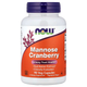 D-манноза с клюквой NOW Foods "Mannose Cranberry" здоровье мочевыводящих путей, 900 мг / 500 мг (90 растительных капсул) - изображение 1