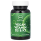 Веганские витамины D3 и К2, MRM "Vegan Vitamin D3 & K2" (60 капсул) - изображение 1