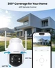IP-камера ieGeek ZY-C2 360° PTZ 2K WiFi бездротова зовнішня вуличка - изображение 2