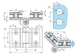 Петли для душа S-Mix UA10-85L-28 СТЕКЛО-СТЕКЛО 135 ГРАДУСОВ Черный - изображение 5