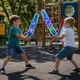 Пиксельный, Ледяной Алмазный Меч Майнкрафт 60 см со светом и звуками LED подсветка, Игрушечный меч Minecraft для детей от 3 лет, голубой - изображение 3