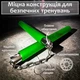 Нунчаки тренировочные нунчаку мягкие в неопреновой оболочке легкие безопасные нунтяку с цепью для начинающих с безопасным покрытием из пластика пластик неопрен металл для тренировки Hunter Зеленые 3_1_0_8C - изображение 2
