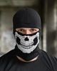 Трикотажна Балаклава з принтом Skull чорна One Size - зображення 1
