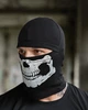 Трикотажна Балаклава з принтом Skull чорна One Size - зображення 3