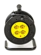 Подовжувач мережевий на котушці PowerPlant, 4 розетки, 40 м, Black (PPRA08M400S4) - зображення 3