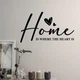 Наклейка на вікна стіни Home is where heart is глянець 700х400 мм самоклейка ПВХ декор для дому вітальні - зображення 1