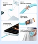 Кабель Vention USB-C - USB-C магнітний плоский 240 Вт PD 3.2 1 м Чорний (TSBBF) - зображення 4