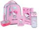 Шкільний набір 5 в 1 Kite Education Hello Kitty HK26-555S-1 (рюкзак, пенал, ланчбокс з наповненням, пляшка, папка для зошитів) - изображение 1