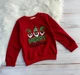Новорічний дитячий світшот для хлопчика 4 роки, зріст 104 Merry Christmas червоний на байці - зображення 4